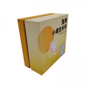 China Yellow Custom Rigid Boxes Packaging Environmental Friendly For Wireless Headphones on sale