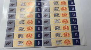 Hot Stamping Security Sticker Holographic Strips Label Tamper Proof Scratch Off Manufactures