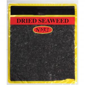 China Roasted Seaweed Nori Gold Sheet Sushi Alga Yaki Seaweed 100 Sheets Per Bag on sale