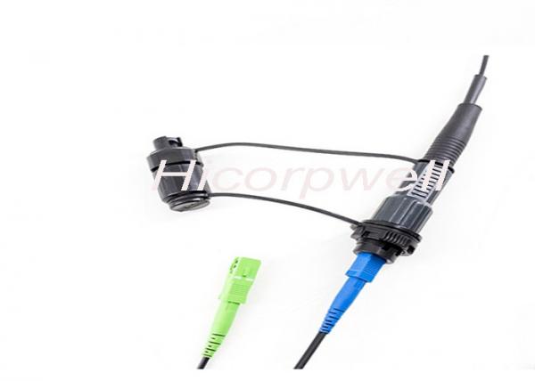 Quality IP 67 Fiber Optic Patch Cables SM Male Female Connectors Mini SC Connector for sale