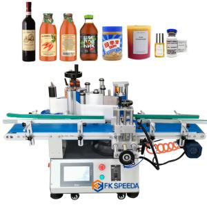 Buy cheap Desktop Round Rod Glass Bottle Labeling Machine for Automatic Honey Lip Balm from wholesalers