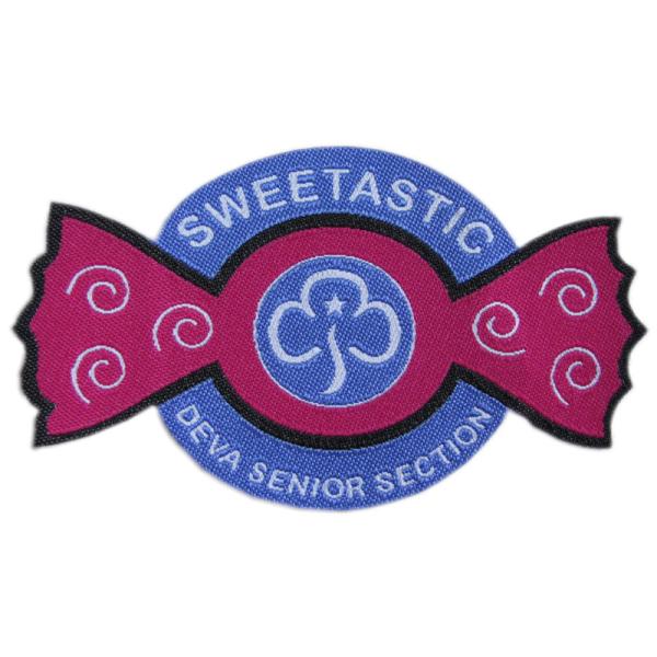 Multicolor Custom Woven Patches Iron On Eco Friendly Polyester For Garment Bags Hats