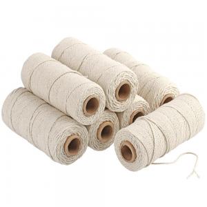 China 220m/roll Wool Yarn Macrame Recycled Cotton Rope Basket Decoration on sale
