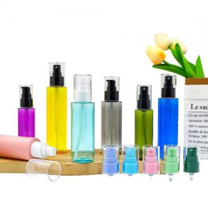  Cosmetic Screen Printing PET Plastic Spray Bottle 50ml Foaming Spray Bottle Manufactures