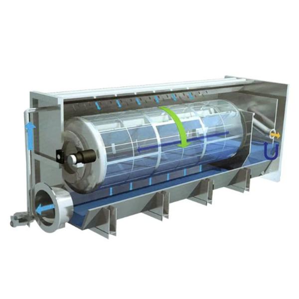 170kg/H Socket Pan Sludge Filter Press Machine Sludge Dewatering Rotary Drum Filter