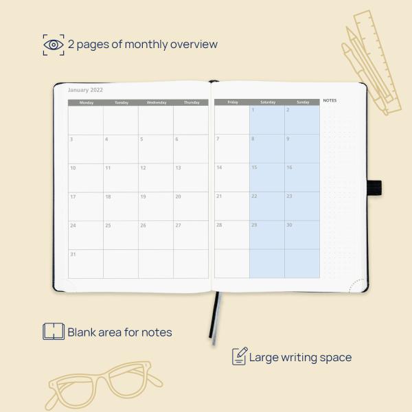 FSC 2023 Academic Calendar Planner With Weekly Schedule Monthly Tabs
