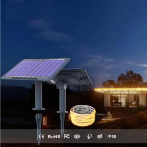 Buy cheap Flexible Solar LED Strip Lights Waterproof Solar Powered Strip Lights Rechargeab from wholesalers