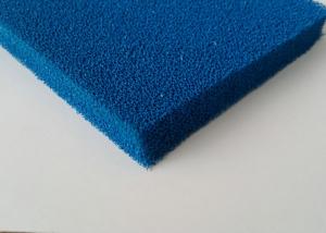 China Good Resilience Smooth Open Cell Silicone Foam Rubber Sheet In Blue , Red Color on sale