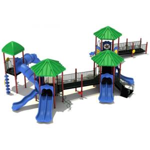 ODM Outdoor Playground Equipment Plastic Playhouse With Slides