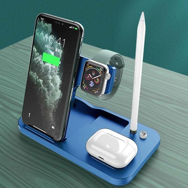 Magnetic Qi 10W Custom Wireless Charger Stand Multi Function 3 In 1