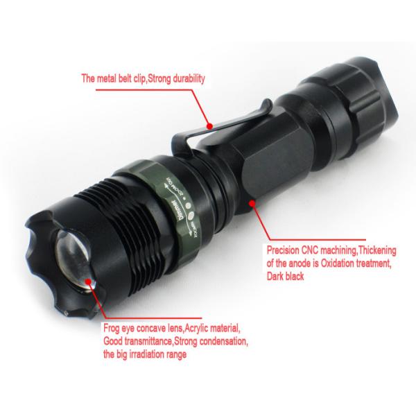 DipuSi 1003 LED Mini Flashlight Rotate the focus LED Flashlight