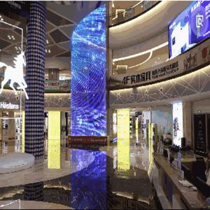 China P3.91*7.81 Glass Advertisement HD LED Video Wall Screen For Building on sale
