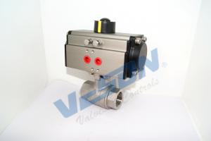  Aluminum Alloy Pneumatic Ball Valve With Flanged Connection Durable Manufactures