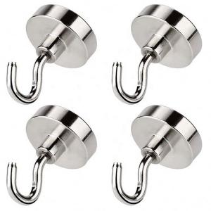 China Strong Decorative Neodymium Hook Magnet Heavy Duty Industrial on sale
