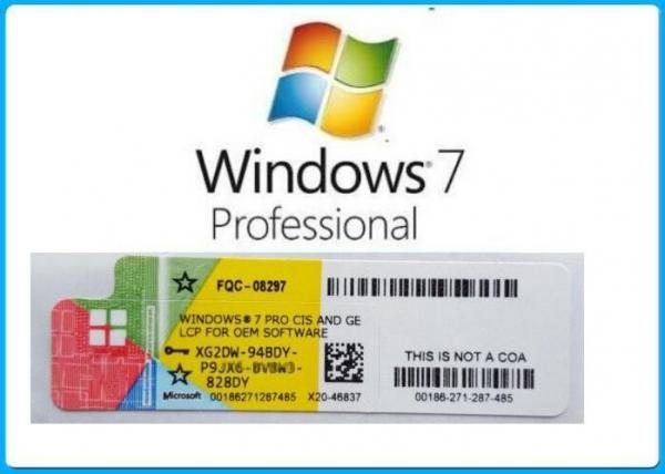 Quality English Language Windows 7 Pro OEM Key Professional Full Package With DVD OEM BOX for sale