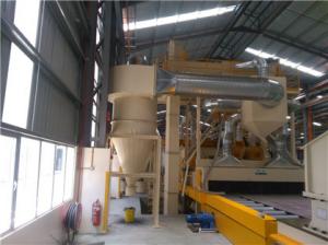 China Automatic Steel Plate Blasting And Painting System Pretreatment Line on sale