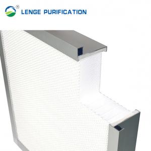 China Cleanroom HEPA Filter H13 99.95 % Aluminum Compact With Glass Fibre on sale