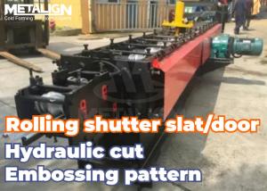  High Efficiency Roller Door Roll Forming Machine With Hydraulic Cutter And Digital Guide System Manufactures