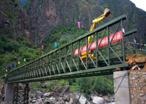 China Double Lane 72m Modular Steel Bridges Crane Requirement 35t on sale