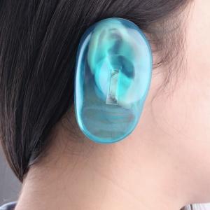  Protect Silicone Ear Covers , Blue Clear Silicone Ear For Personal Use / Hairdressing Salon Manufactures