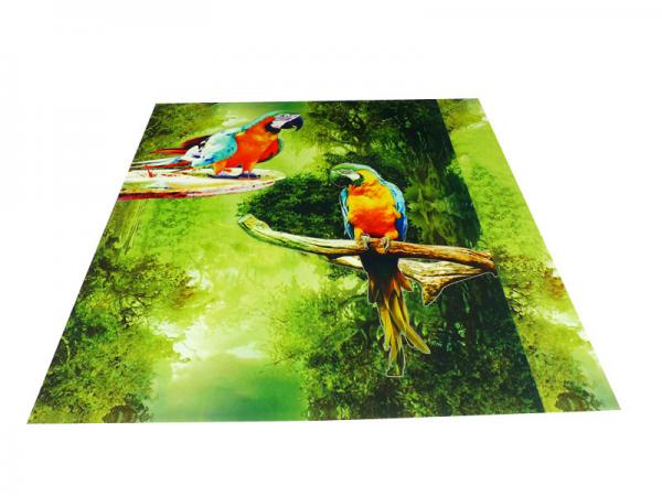 Quality Parrot Pattern Green Plastic Commercial Ceiling Panels No Cracking for sale