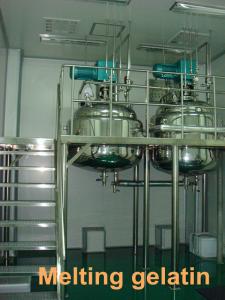  450L - 1000L Stainless Steel Gelatin Melting Tank / Water Sealed Vacuum Pump Manufactures