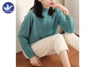 China Turtleneck Ladies Wool Sweater Solid Color Women's Basic Winter Pullover Sweater on sale