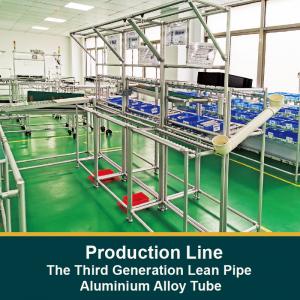  The Third Generation Lean Pipe Aluminium Alloy Tube For Production Line Manufactures