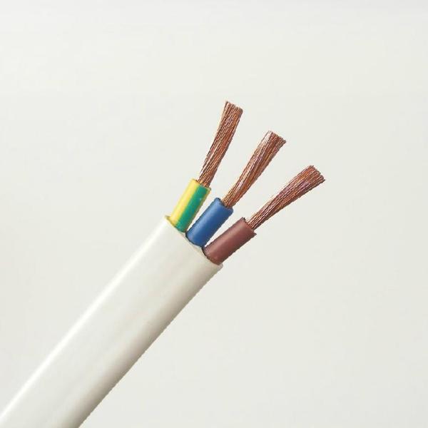 Heatproof Electrical Wire Flat Cable , Alkali Resistant 2 Core Flat Wire