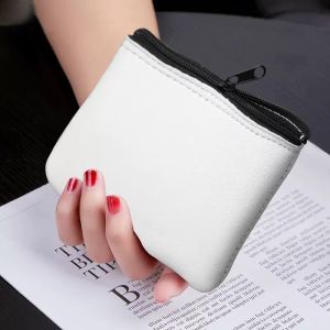 Buy cheap White Blank Sublimation Neoprene Coin Purse With Zipper Portable Neoprene Wallet from wholesalers