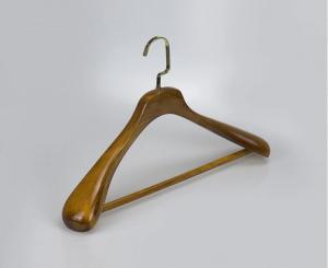China Deluxe Thick Antique Wood Coat Hangers on sale