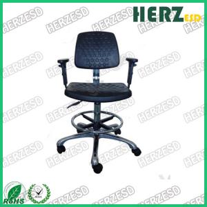 China ESD Safe Adjustable PU foaming Swivel Safety Chair With Foot Rest on sale