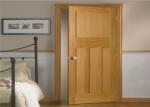 House Model Open Inside Swing Solid Wood Doors Customized Color With Knobs /