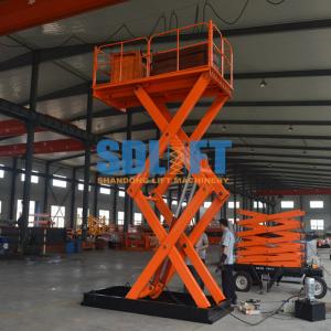  2t 3m Self Leveling Scissor Lift Hydraulic Material Handling Manufactures