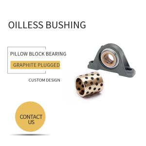 Pillow Blocks Matching Graphite Self Lubricating Bronze Bushings