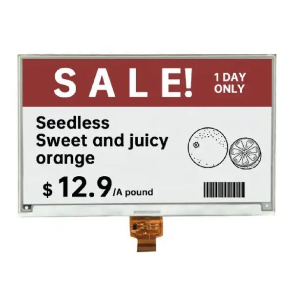 Low Power Consumption 7.5 Inch E-Ink E-Paper Display, Epaper Black, White And Red Three-Color Screen