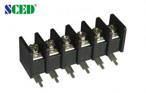  7.62mm 24 Poles Electrical Barrier Terminal Block for Server Site 300V 15A Manufactures