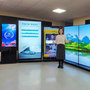  75 Inch 85 Inch 98 Inch Floor Standing Digital Signage LCD Screen Display Manufactures