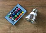 Shopping Mall RGB 3 Watt LED Spot Bulbs With Remote Control 16 Colors 24 Keys