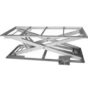  Grey Working Pneumatic Lift Table 2200 * 1700 * 1080 Mm With Caster Manufactures