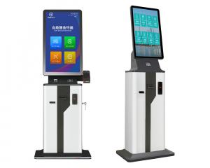  Self Service Check In Kiosk With Pos Card Reader Slot Cash Register Billing Manufactures