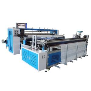 China Automatic Curtains Folding Cutting Disposable Nonwoven Curtain Making Machine with Ring Hole Eyelet Punch on sale