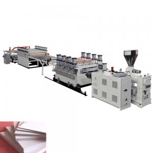 China Pvc Celuka Foam Board Extrusion Line With Double Screw Extruder 80/156 on sale