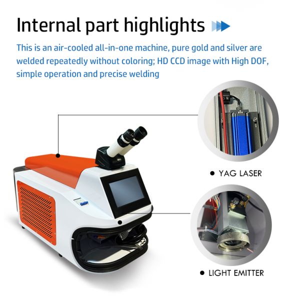 100watt Energy Mining Desktop Jewelry Mini Portable Laser Welding Machine for Gold