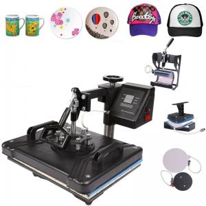 China Real Plate 29x38Cm 5 In 1 Mug Heat Press Machine For T-Shirt on sale