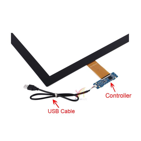 Transparent Capacitive Game Touch Screen Panel 21.5 Inch 3.0mm Cover Lens