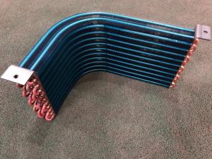 China RoHS Aluminum Evaporator Coil And Condenser Coil Flat Fin on sale