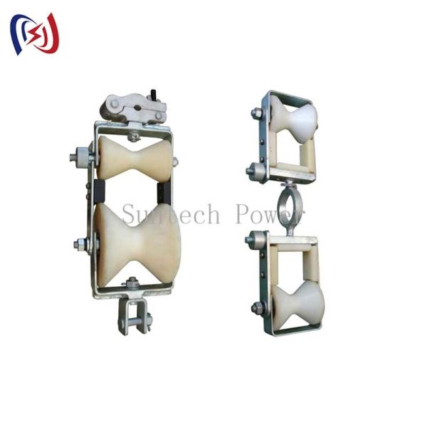 China Exchanging Overhead Grounding Wire Opgw Stringing Double Sheave Block on sale