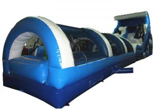  Big Party Commercial Inflatable Water Slides 16 X 3.6 X 6m Silk Printing Safe Nontoxic Manufactures