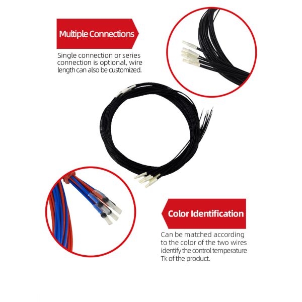 520mm NTC PTC Temperature Sensors Thermistor For HVAC Systems